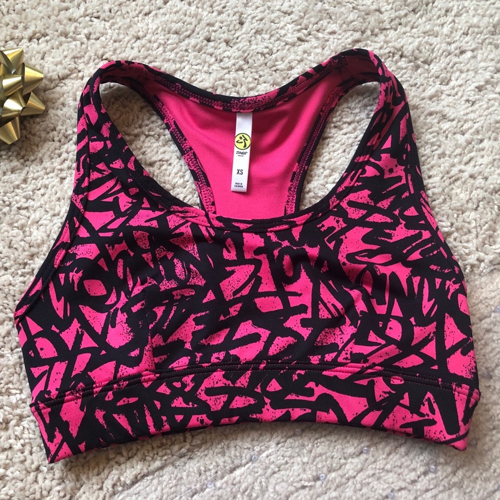 Black/ Pink Zumba Sports Bra